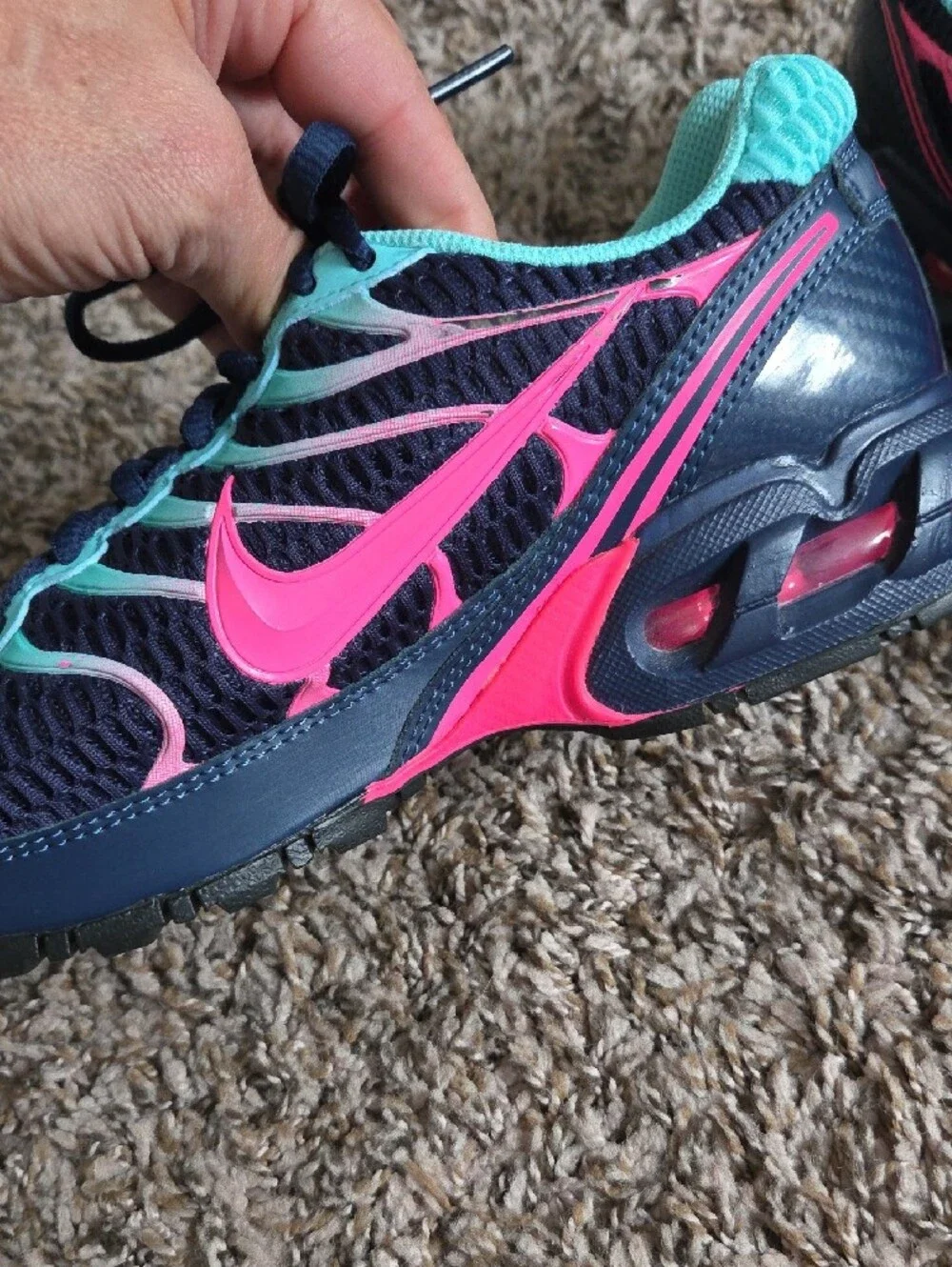 Nike Women's Navy, Teal & Pink Running Sneakers